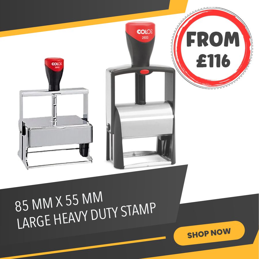 Large Heavy Duty Stamp - Colop Rubber Stamp Sales