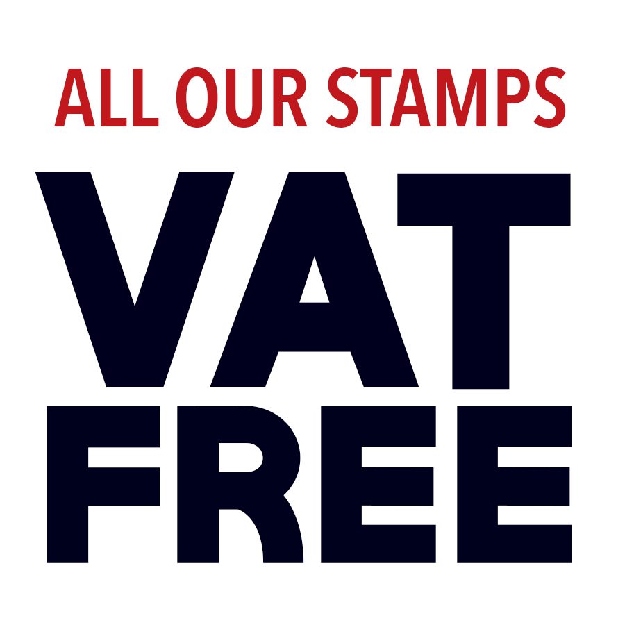 All our stamps are VAT Free
